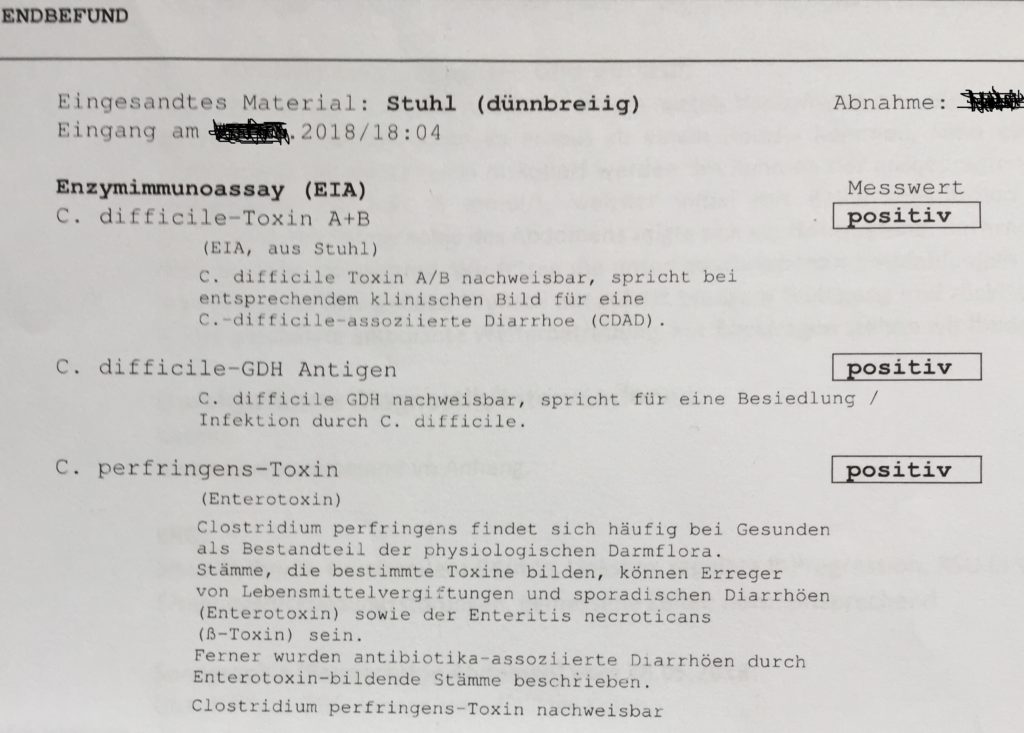 Clostridium Difficile Toxine A - Toxine B 